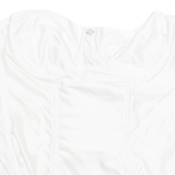 Womens Corset White Strapless XS