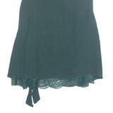 ZARA Womens Wrap Vest Green Sleeveless S