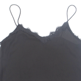 ZARA Womens Vest Black Sleeveless XL
