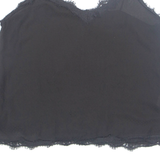 ZARA Womens Vest Black Sleeveless XL