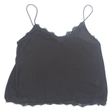 ZARA Womens Vest Black Sleeveless XL