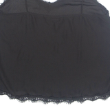 ZARA Womens Vest Black Sleeveless XL