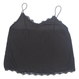 ZARA Womens Vest Black Sleeveless XL