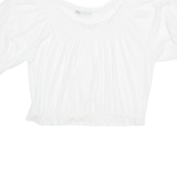 ZARA Womens Top White Off Shoulder S