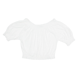 ZARA Womens Top White Off Shoulder S