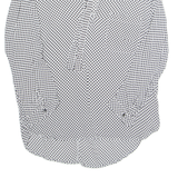 ZARA Womens Top White Long Sleeve Spotted M