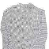 ZARA Womens Top White Long Sleeve Spotted M