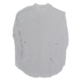 ZARA Womens Top White Long Sleeve Spotted M