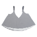 Womens Vest Black Sleeveless Striped S