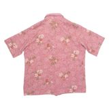 Womens Printed Shirt Pink Floral L