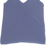 ZARA Womens Vest Blue Sleeveless XS