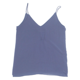 ZARA Womens Vest Blue Sleeveless XS