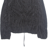 ZARA Womens Top Black V-Neck Long Sleeve L