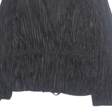 ZARA Womens Top Black V-Neck Long Sleeve L