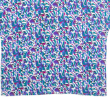 Womens Printed Top Blue Crazy Pattern M