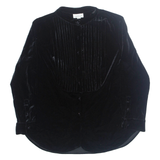 COLDWATER CREEK Lined Womens Blouse Black Long Sleeve M