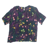 JACLYN SMITH Womens Printed Top Purple Floral S