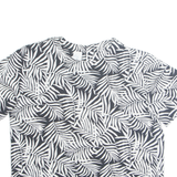 Womens Printed Top Black Floral L