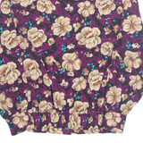 NOTATIONS Womens Printed Shirt Purple Collared Long Sleeve Floral M