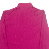 Womens Shirt Pink Collared Long Sleeve L