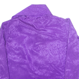 CARIBOU Womens Printed Shirt Purple Collared Long Sleeve L