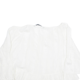 ZARA Womens Cropped Blouse White Long Sleeve L
