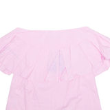 ZARA Womens Cropped Blouse Pink S