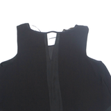 ZARA Womens Cropped Blouse Black M
