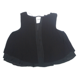ZARA Womens Cropped Blouse Black M