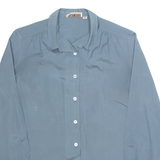 Womens Shirt Blue Collared Long Sleeve M