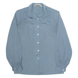Womens Shirt Blue Collared Long Sleeve M