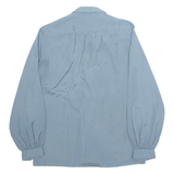 Womens Shirt Blue Collared Long Sleeve M