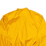 SUSAN HUTTON Elasticated Hem Womens Blouse Orange High Neck Long Sleeve M