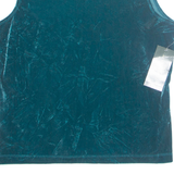 LAURA ASHLEY Petite Womens Vest Green Sleeveless M