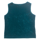 LAURA ASHLEY Petite Womens Vest Green Sleeveless M