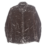 MERONA Womens Shirt Brown Collared Long Sleeve S