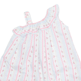 Womens Printed Blouse Blue Sleeveless Striped S