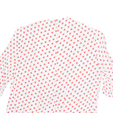 ZARA Heart Print Open Womens Printed Top White Spotted S
