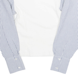 ZARA Womens Puff Sleeve Top White Long Sleeve Striped M