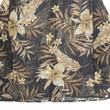 ALFRED DUNNER Sheer Womens Printed Shirt Brown Collared Long Sleeve Floral L