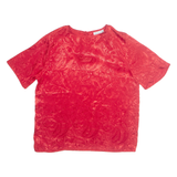 Womens Printed Top Red L