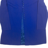 LIZ CLAIBORNE Womens Blouse Purple V-Neck Long Sleeve L