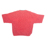 AVENUES Womens Printed Top Red Crazy Pattern L