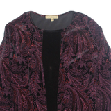 NOTATIONS Womens Printed Blouse Purple Long Sleeve Paisley XL