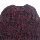 NOTATIONS Womens Printed Blouse Purple Long Sleeve Paisley XL