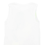 ZARA Womens Printed Vest White Crazy Pattern M