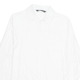 ZARA Womens Shirt White Collared Long Sleeve M