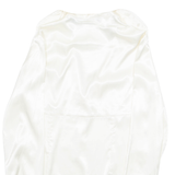 ZARA Womens Shirt Cream Collared Long Sleeve M