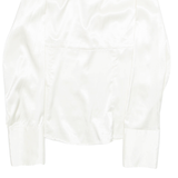 ZARA Womens Shirt Cream Collared Long Sleeve M