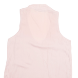 ZARA Womens Vest Pink V-Neck S
